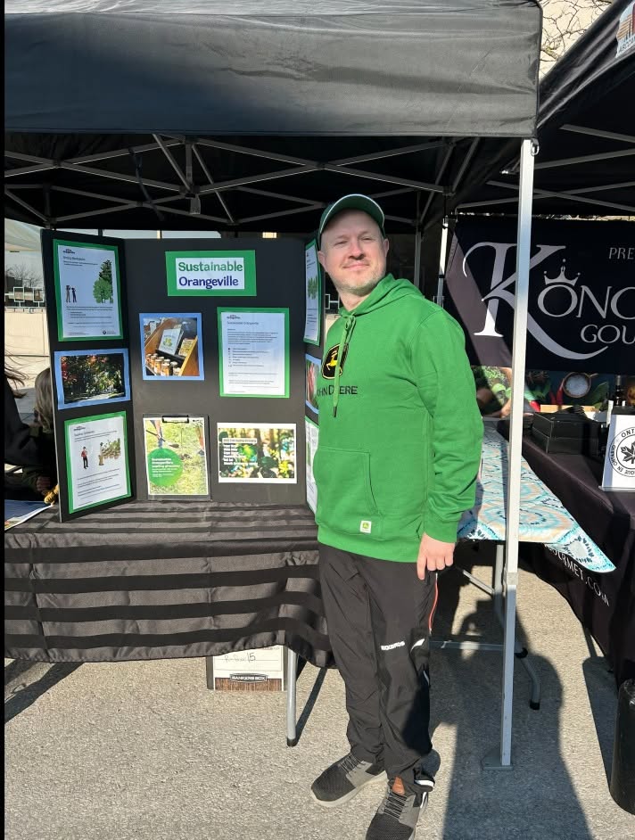 Candidate attending a community event