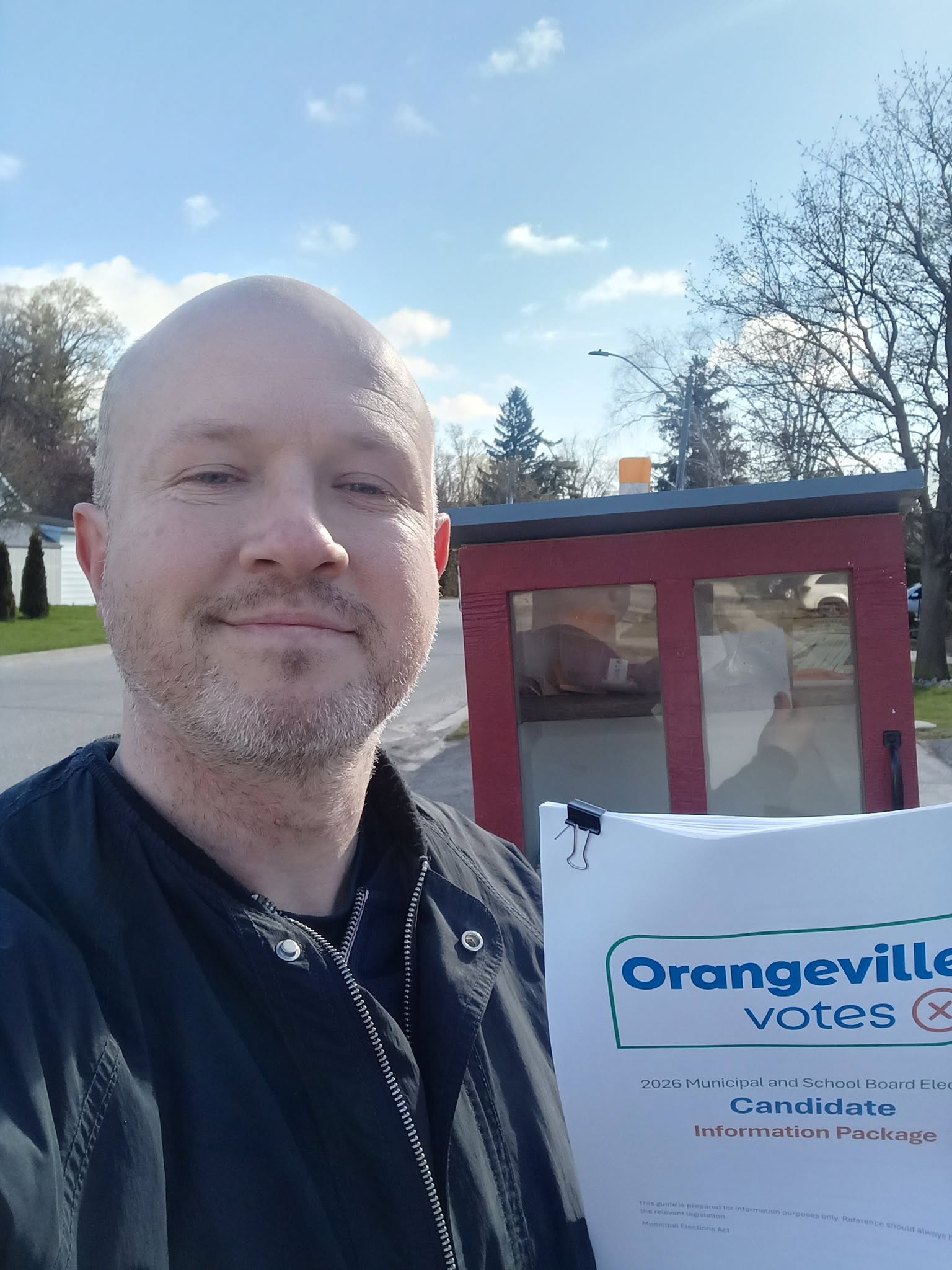 Candidate meeting with local residents